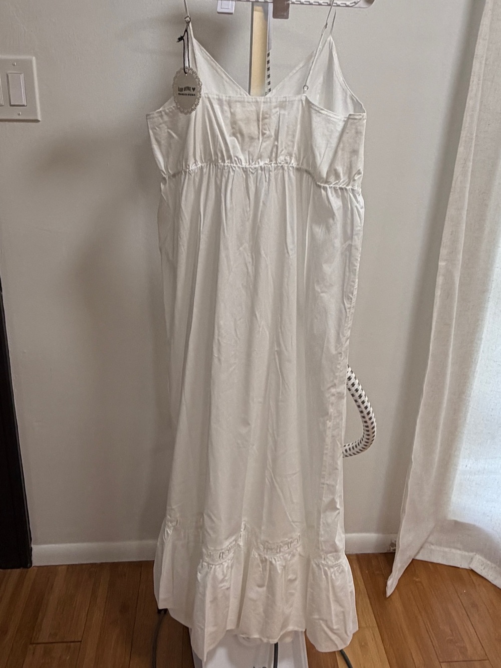 NWT Djerf Avenue Airy Poplin Midi Dress White - Picture 6 of 9